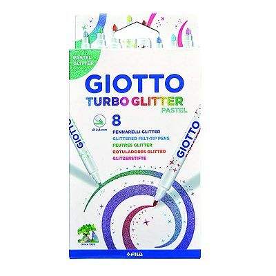 Giotto - Astuccio 8 Turbo Glitter Colori Pastello Giotto - Astuccio 8 Turbo Glitter Colori Pastello