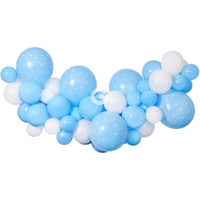 Ghirlanda di Palloncini Blu Gemar - Decorazione Baby Shower Ghirlanda di Palloncini Blu Gemar - Decorazione Baby Shower