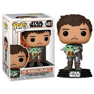 Funko POP - Mandalorian w Grogu 461 Funko POP - Mandalorian w Grogu 461