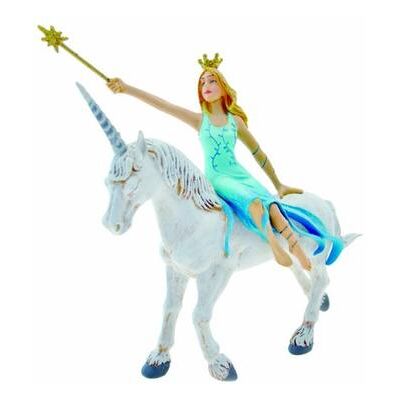 Plastoy C'era Una Volta - Fata Blu su Unicorno Bianco - Figurina Plastoy C'era Una Volta - Fata Blu su Unicorno Bianco - Figurina