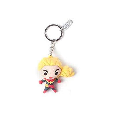 Paladone - Marvel: Captain Marvel Kawaii 3D Multicolor Portachiavi Paladone - Marvel: Captain Marvel Kawaii 3D Multicolor Portachiavi