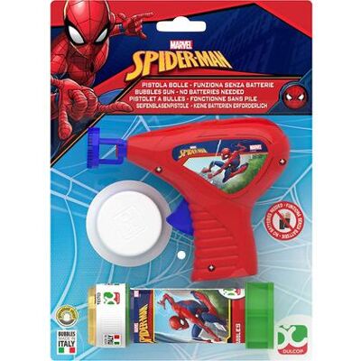 Pistola a bolle Spider-Man Dulcop - Giocattolo con Suoni e Luci Pistola a bolle Spider-Man Dulcop - Giocattolo con Suoni e Luci