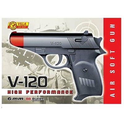 Villa Giocattoli - Pistola V-120 Air Soft Cal. 6mm 120 Villa Giocattoli - Pistola V-120 Air Soft Cal. 6mm 120
