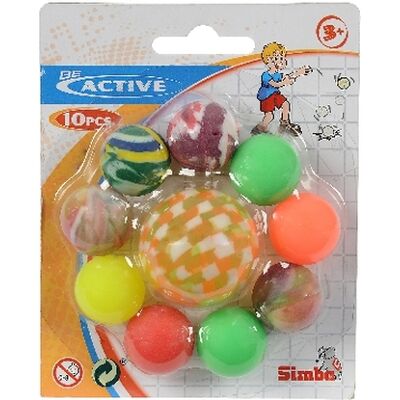 Simba - Palline Rimbalzante Set Con 10 Palline Simba - Palline Rimbalzante Set Con 10 Palline