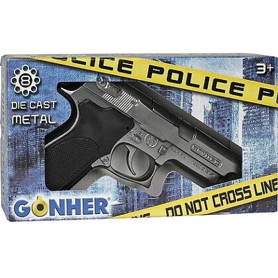 Gonher - Pistola Polizia 8 Colpi Steel (125/0) Gonher - Pistola Polizia 8 Colpi Steel (125/0)