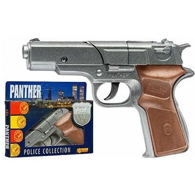 Villa Giocattoli Pistola Panther Silver in Metallo Sicura per Bambini 8 Colpi Villa Giocattoli Pistola Panther Silver in Metallo Sicura per Bambini 8 Colpi