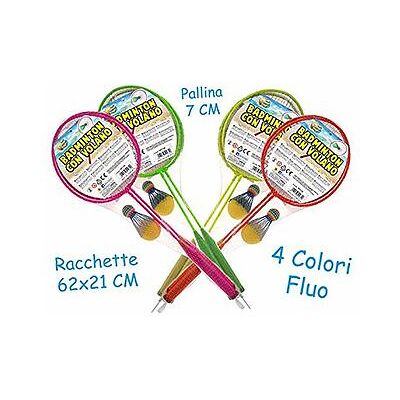 Teorema 2 Racchette Badminton Fluo - Set di Badminton Teorema 2 Racchette Badminton Fluo - Set di Badminton