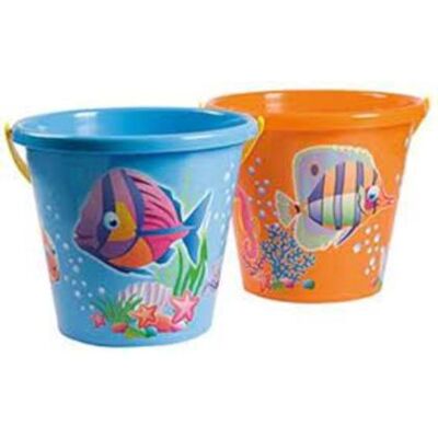 Androni - Crazy Fish - Secchiello Baby Trasparente Colorato - colori a Androni - Crazy Fish - Secchiello Baby Trasparente Colorato - colori a
