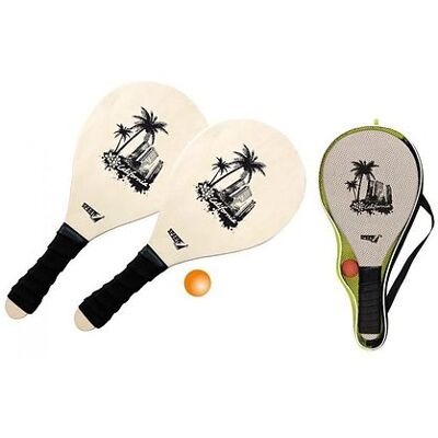Sport One - Racchettoni Beach set california in custodia con pallina ( Sport One - Racchettoni Beach set california in custodia con pallina (