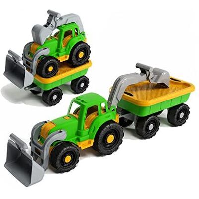 Adriatic - Trattore Earthmoving con carretto (1252) Adriatic - Trattore Earthmoving con carretto (1252)