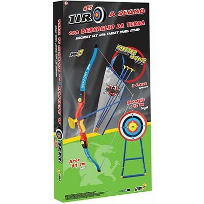 Sport One - Set Arciere Junior Con Arco E Bersaglio Con Piedistallo (7 Sport One - Set Arciere Junior Con Arco E Bersaglio Con Piedistallo (7