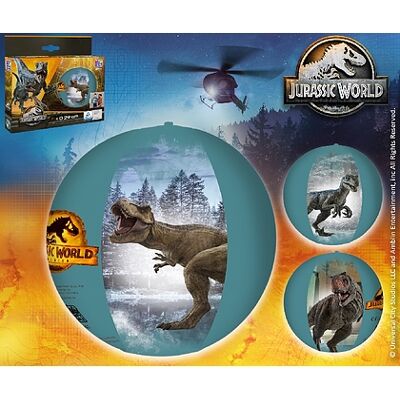 Happy People - Pallone da spiaggia gonfiabile Jurassic World cm 29 Happy People - Pallone da spiaggia gonfiabile Jurassic World cm 29