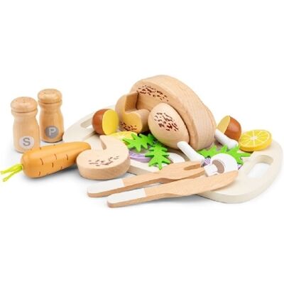 New Classic Toys - Set di Pollo in Legno - Gioco di Ruolo New Classic Toys - Set di Pollo in Legno - Gioco di Ruolo