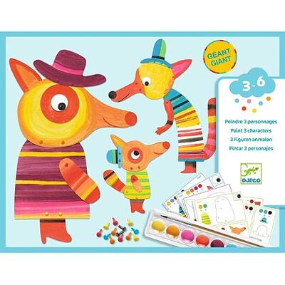 Set di Pittura Famiglia Volpe Djeco - Kit Creativo per Bambini Set di Pittura Famiglia Volpe Djeco - Kit Creativo per Bambini