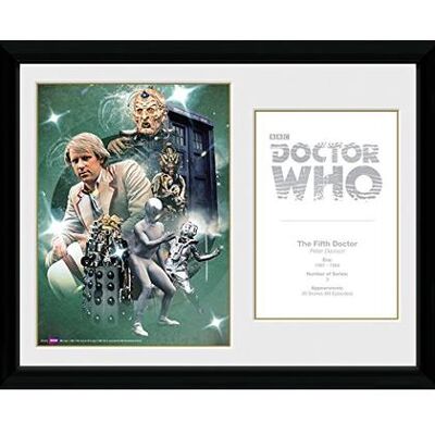 GB Eye - Doctor Who: 5th Doctor Peter Davison (Stampa In Cornice 30x40 GB Eye - Doctor Who: 5th Doctor Peter Davison (Stampa In Cornice 30x40