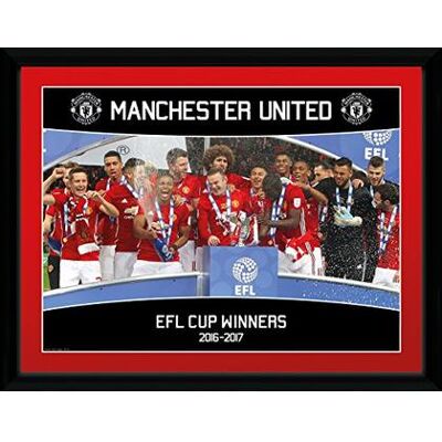 GB Eye - Manchester United: Efl Cup Winners 16/17 (Stampa In Cornice 3 GB Eye - Manchester United: Efl Cup Winners 16/17 (Stampa In Cornice 3
