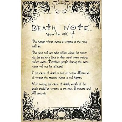GB Eye - Death Note: Rules (Poster Maxi 61x91,5 Cm) GB Eye - Death Note: Rules (Poster Maxi 61x91,5 Cm)