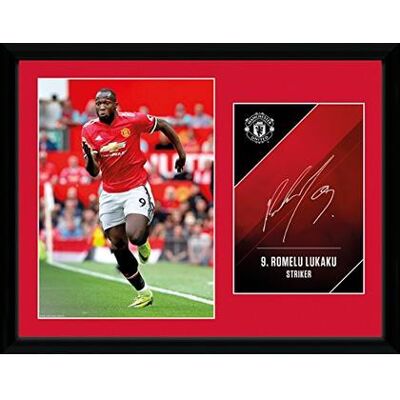 GB Eye - Manchester United: Lukaku 17/18 (Stampa In Cornice 30X40 Cm) GB Eye - Manchester United: Lukaku 17/18 (Stampa In Cornice 30X40 Cm)