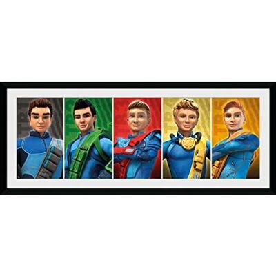 GB Eye - Thunderbirds Are Go: Group -Framed Print 30x75cm- (Stampa In GB Eye - Thunderbirds Are Go: Group -Framed Print 30x75cm- (Stampa In