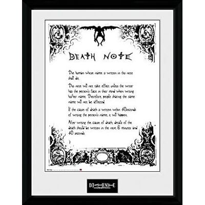 GB Eye - Death Note: Death Note Stampa In Cornice 30x40 Cm GB Eye - Death Note: Death Note Stampa In Cornice 30x40 Cm