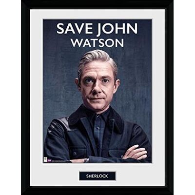 GB Eye - Sherlock: Save John Watson (Stampa In Cornice 30x40 Cm) GB Eye - Sherlock: Save John Watson (Stampa In Cornice 30x40 Cm)