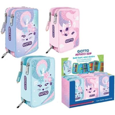 Fila - Astuccio 3zip Giotto Candy Fila - Astuccio 3zip Giotto Candy