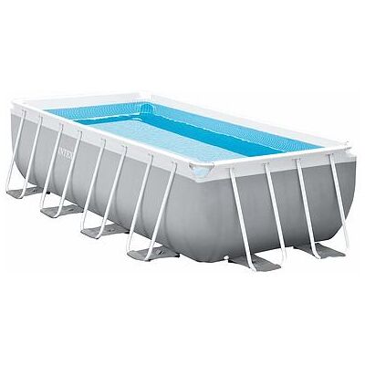 Intex - Piscina Prisma Frame 488x244x107 cm con pompa filtro, scaletta Intex - Piscina Prisma Frame 488x244x107 cm con pompa filtro, scaletta