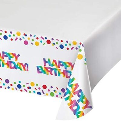 Creative Party - Creative Converting: Tc Pl Brd 6/1Ct 54X102 Rainbow F Creative Party - Creative Converting: Tc Pl Brd 6/1Ct 54X102 Rainbow F
