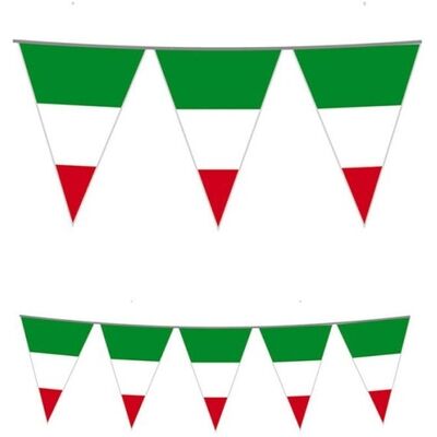 Big Party - Festone Bandierine Plastica Italia Mt.10 Big Party - Festone Bandierine Plastica Italia Mt.10