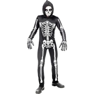 Widmann 158 cm / 11-13 Anni - Costume Scheletro con Cappuccio Widmann 158 cm / 11-13 Anni - Costume Scheletro con Cappuccio