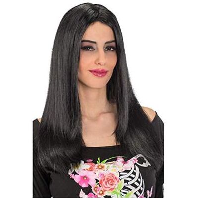 Carnival Toys - Parrucca Lunga Liscia Nera In Busta Carnival Toys - Parrucca Lunga Liscia Nera In Busta