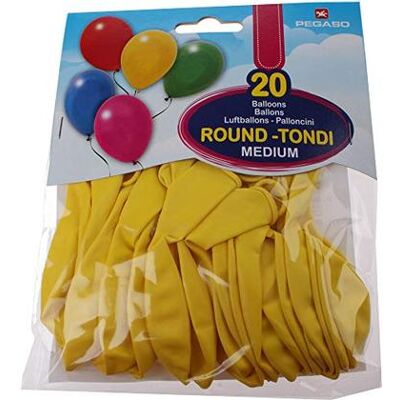 Pegaso - PALLONCINI MEDIUM GLO PZ.20 (030/90C) Pegaso - PALLONCINI MEDIUM GLO PZ.20 (030/90C)