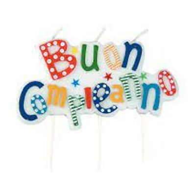 Big Party - Candelina Picks Buon Compleanno Multicolor Cm.9x7 (73111) Big Party - Candelina Picks Buon Compleanno Multicolor Cm.9x7 (73111)