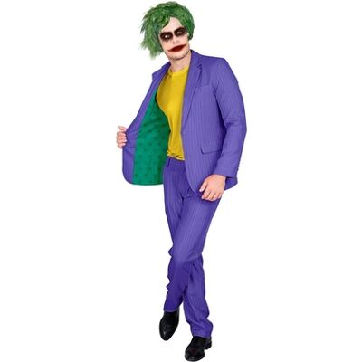 Costume da clown viola unisex per feste Costume da clown viola unisex per feste