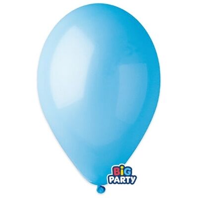 Big Party - Confezione 10 Palloncini Lattice 12" Celeste Big Party - Confezione 10 Palloncini Lattice 12" Celeste