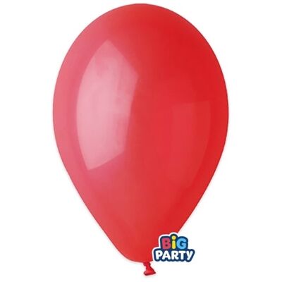 Big Party - Confezione 10 Palloncini Lattice 12" Rosso Big Party - Confezione 10 Palloncini Lattice 12" Rosso