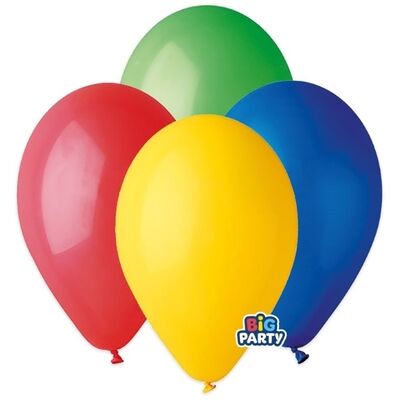 Big Party - Confezione 25 Palloncini Lattice 7" Assortiti Big Party - Confezione 25 Palloncini Lattice 7" Assortiti