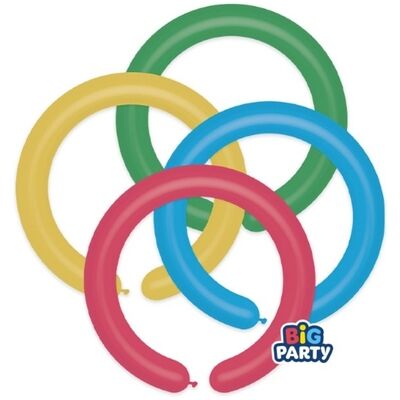 Big Party - Confezione 12 Palloncini Lattice Modellabili Diametro 2" Big Party - Confezione 12 Palloncini Lattice Modellabili Diametro 2"