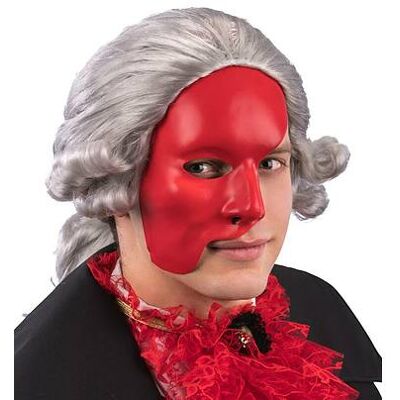 Carnival Toys - Maschera Mezzo Viso Rossa In Plastica (00182) Carnival Toys - Maschera Mezzo Viso Rossa In Plastica (00182)