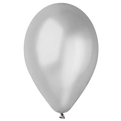 Big Party - 16 Palloncini Medium Metal 10 (cm 26) Argento Big Party - 16 Palloncini Medium Metal 10 (cm 26) Argento