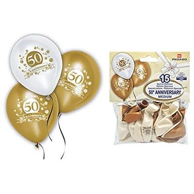 Pegaso - PALLONCINI 50 ANNIVERSARIO PZ.15 (033/27) Pegaso - PALLONCINI 50 ANNIVERSARIO PZ.15 (033/27)