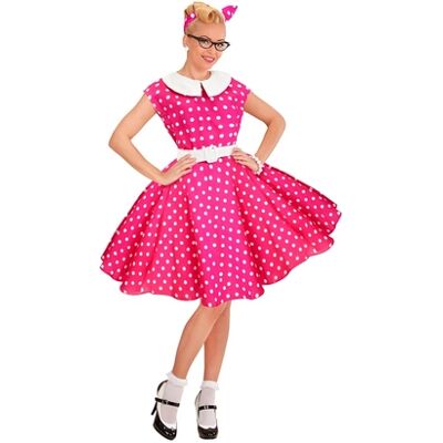 Costume Rock'n'Roll anni '50 di Widmann - Rosa, XL Costume Rock'n'Roll anni '50 di Widmann - Rosa, XL