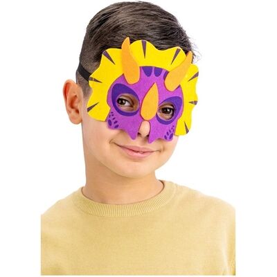 Carnival Toys - Maschera Dinosauro Viola E Gialla Bimbo Feltro Carnival Toys - Maschera Dinosauro Viola E Gialla Bimbo Feltro