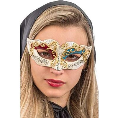 Carnival Toys - 1329: Maschera Veneziana In Plastica Cracle' C/Dec.Ros Carnival Toys - 1329: Maschera Veneziana In Plastica Cracle' C/Dec.Ros
