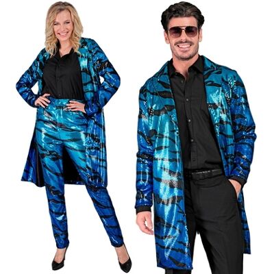 Costume/Jetè Festa di Moda Stampa Animale Blu - Costumi/Jacket Costume/Jetè Festa di Moda Stampa Animale Blu - Costumi/Jacket