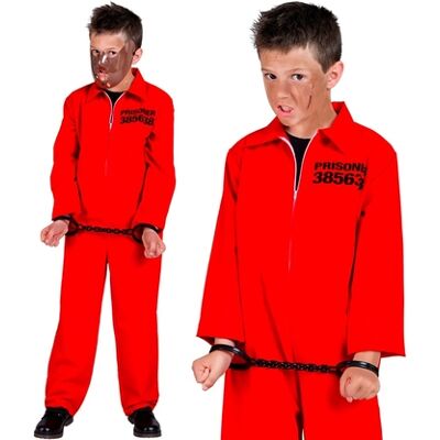 Widmann - Häftling Overall - rosso - 140cm - costume Widmann - Häftling Overall - rosso - 140cm - costume