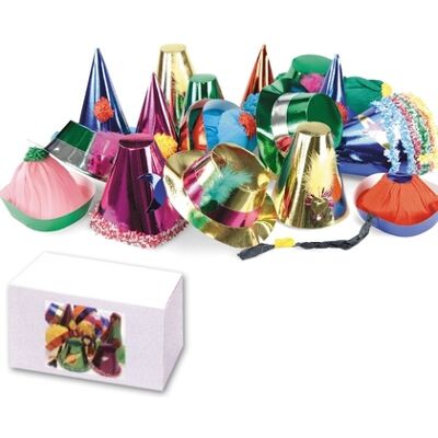 Carnival Toys - 50 Cappelli Grandi Metallizzati In Carta (4422) Carnival Toys - 50 Cappelli Grandi Metallizzati In Carta (4422)