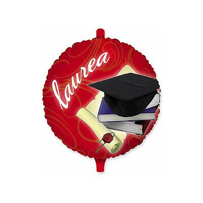 Big Party - Palloncino Mylar Tondo Cm.45 Laurea (18) Big Party - Palloncino Mylar Tondo Cm.45 Laurea (18)