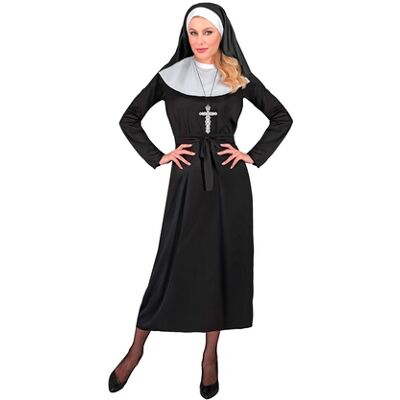 Widmann Suora - Vestito, Cintura, Cappuccio - Costume Widmann Suora - Vestito, Cintura, Cappuccio - Costume