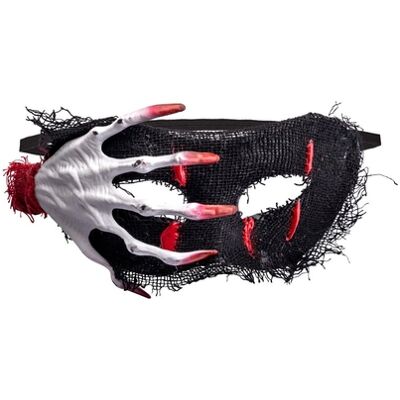 Carnival Toys - Maschera Plastica Con Tessuto Garza E Mano Insanguinat Carnival Toys - Maschera Plastica Con Tessuto Garza E Mano Insanguinat